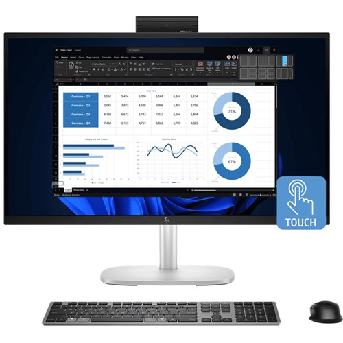 HP EliteStudio 8 G1i AIO Desktop, 27" Touch, U5-235, VPro, 16GB, 512GB, Win11 Pro, C0UN6PT - Theodist