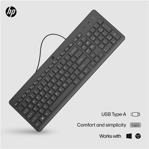 Hp 150 Wired Keyboard Black 664R5AA_1 - Theodist