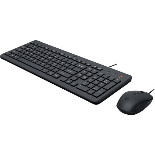 Hp 150 Wired Keyboard & Mouse Combo Black 240J7AA - Theodist