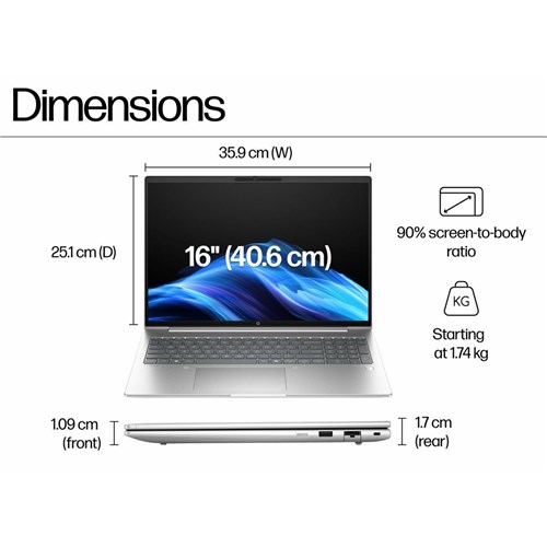 HP ProBook 460 G1i Laptop, Intel Core Ultra 7 255U, 16" WUXGA, 16GB RAM, 512GB SSD, Win11 Pro (BP9D1PT)_4 - Theodist