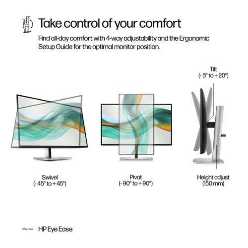 HP Series 5 Pro 27" Monitor 527pf FHD 1920x1080, 120Hz IPS 350NITS, DP, HDMI, USB HUB_7 - Theodist