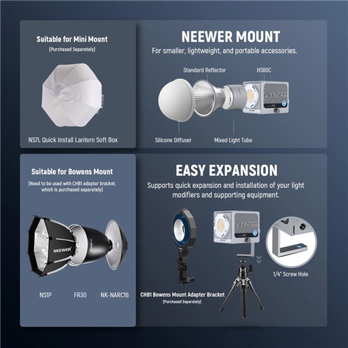 Neewer HS60C Handheld RGB Video LighT (AU)_7 - Theodist