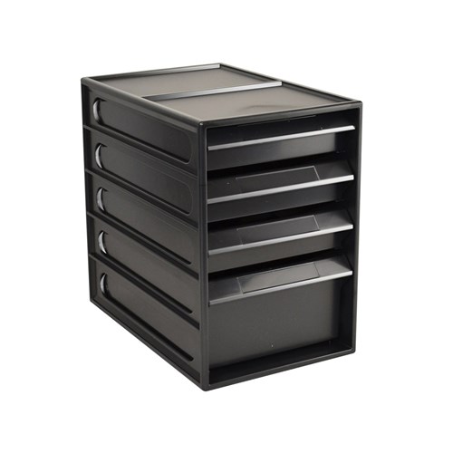 Italplast I330GR Office Organiser Cabinet 4 Drawers - Theodist