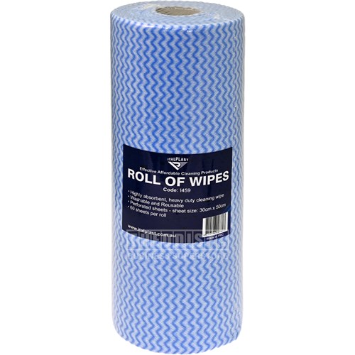 Italplast I459 General Purpose Roll of Wipes 30x50cm 60 Sheets - Theodist