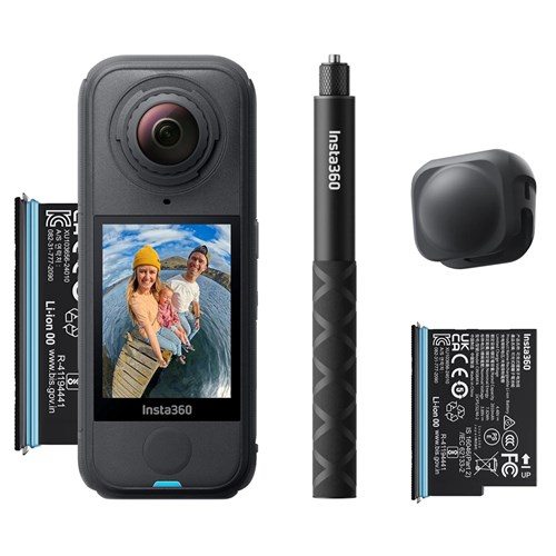 Insta360 X4 Air Starter Bundle Action Camera + Battery, 114cm Selfie Stick & Lens Cap INSTAONEX4AIRST - Theodist