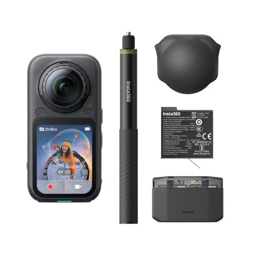 Insta360 X6 Essentials Bundle Action Camera Midnight Black INSTAX6ES-B - Theodist