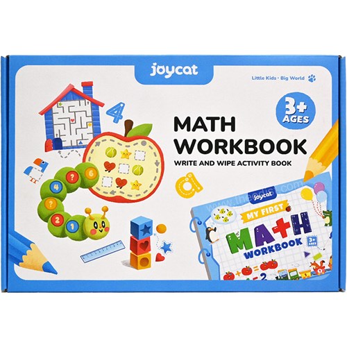 JoyCat My First Math Workbook Write and Wipe Activity Book 3+ Ages_6 - Theodist