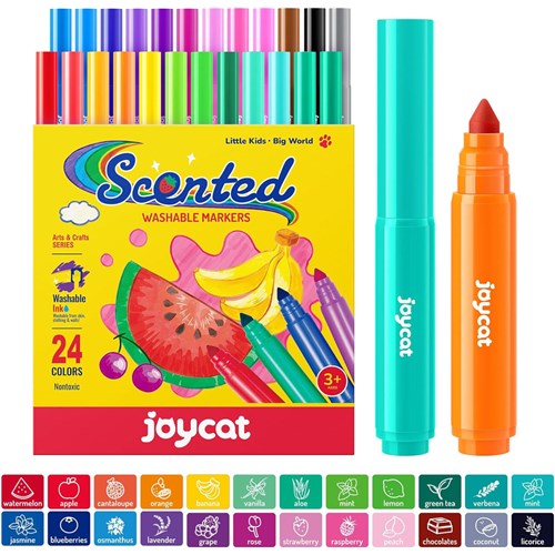 JoyCat Marker Washable Scented 24 Pack - Theodist