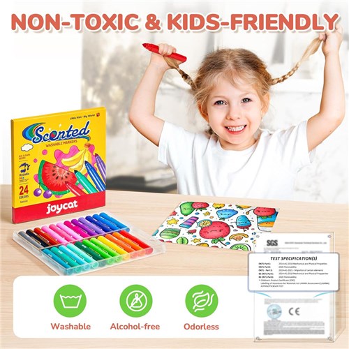 JoyCat Marker Washable Scented 24 Pack_3 - Theodist