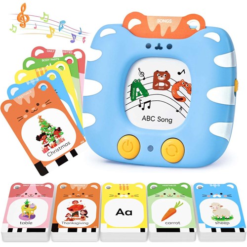 JoyCat Talking Flash Cards, 1 Card Reader, 160 Flash Cards 3 Rings, Charger & Storage Bag - Theodist