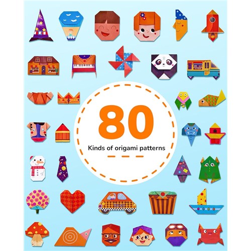 JoyCat Origami Paper Colorful Kit 360 Sheets 80 Projects_3 - Theodist