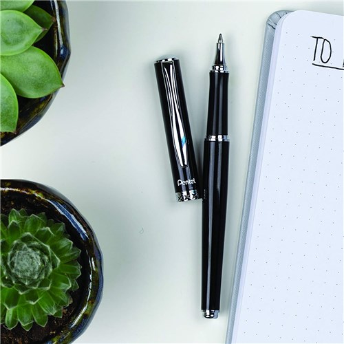 Pentel K611 Premium Sterling Gel Roller Pen 0.7mm, Black_3 - Theodist
