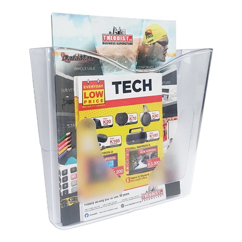 Kejea K993 Brochure Holder A4 Wall Mount_1 - Theodist