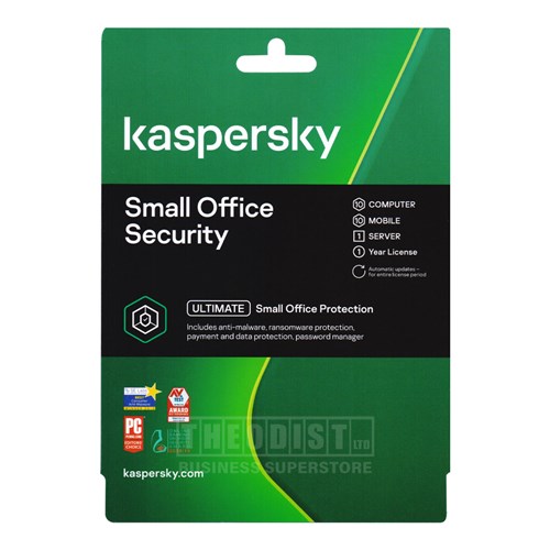 Kaspersky Ultimate Small Office Security Antivirus 10 Computer 10 Mobile 1 Server 1 Year License - Theodist