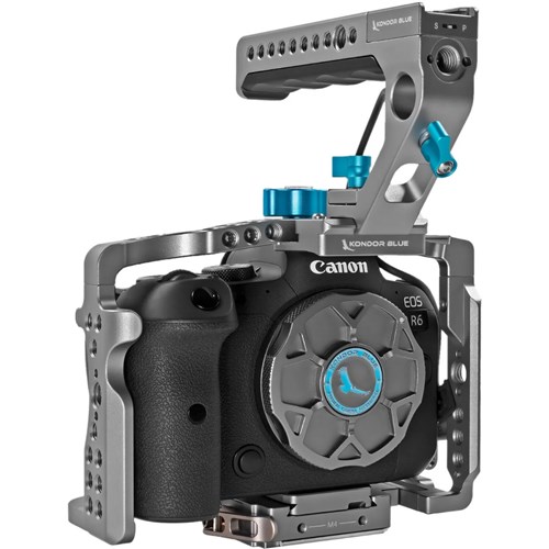 Kondor Blue Canon ARCA R5/R6/R Full Cage with Top Handle, Space Grey - Theodist