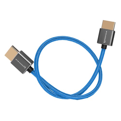 Kondor Blue HDMI Thin Braided Cable, 16in (40cm)/4096x2160 60Hz, KB-HDMI14_1 - Theodist