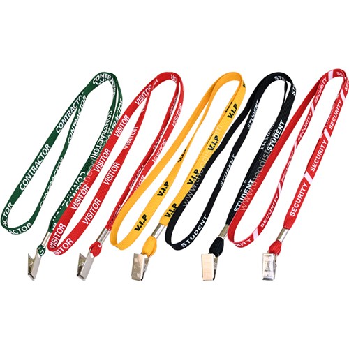 Lanyard Specially Printed Contractor, Visitor, VIP, Student, Security L52022 - Theodist
