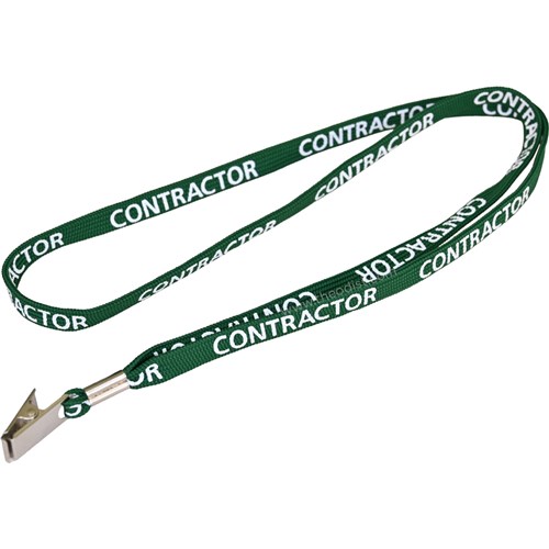 Lanyard Specially Printed Contractor, Visitor, VIP, Student, Security L52022_1 - Theodist