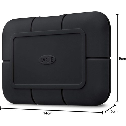 Lacie SSD Pro 1TB External Hard Drive USB-C Thunderbolt3 2.5" Drop Resist NVME STHZ1000800_3 - Theodist