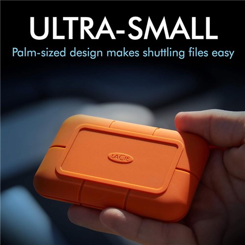 Lacie SSD 2TB External Hard Drive USB-C Rugged 2.5" Drop Resistant STHR2000800_4 - Theodist