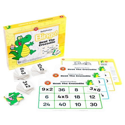 Learning Can Be Fun Beat The Crocodile Multiplication Bingo - Theodist