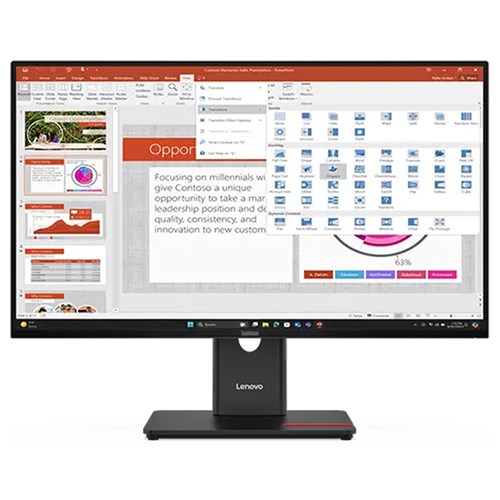 Lenovo T27-40 27" Monitor WLED IPS FHD (16:9), HDMI, DP, USB, PIVOT, 64A5MAR6AU - Theodist