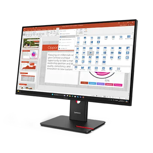 Lenovo T27-40 27" Monitor WLED IPS FHD (16:9), HDMI, DP, USB, PIVOT, 64A5MAR6AU_2 - Theodist