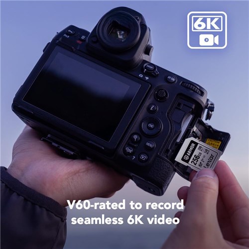 Lexar SDXC UHS-II 256GB Armor Silver Pro Memory Card V60II 280MBsR 160MBsW, 843367138524_4 - Theodist