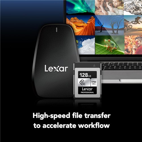 Lexar 128GB Pro CFexpress Type B Memory Card 1750MBs 1300MBsW, Silver, 843367124589_5 - Theodist