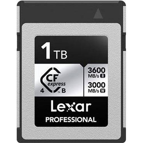 Lexar Professional CFexpress 4.0 1TB Type B Memory Card 3600MBs(R) 3000MBs(W) -SLV/ 0843367135820 - Theodist