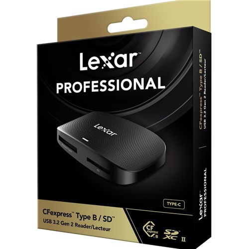 Lexar RW520 Card Reader for CFexpress Type B / SD USB 3.2 GEN2, 843367130344_4 - Theodist