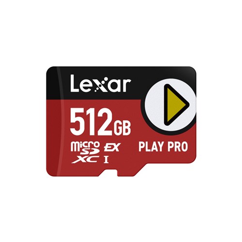 Lexar Micro SDXC UHS-I 512GB Play Pro Express Memory Card V30 900MBsR, 600MBsW, 843367135752 - Theodist