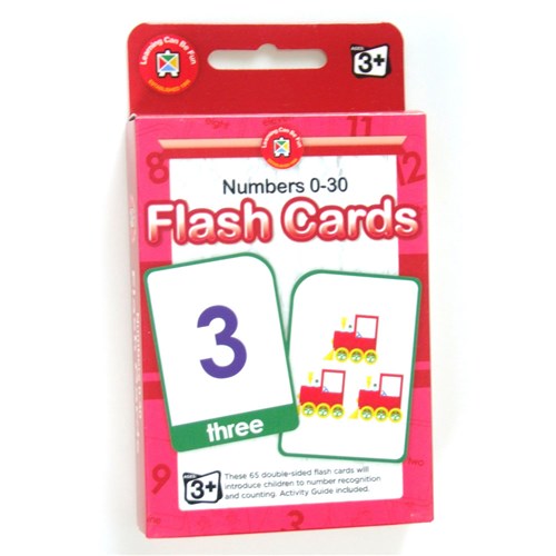 Learning Can Be Fun LFC030 Flash Cards Numbers 0-30 Age 3+ - Theodist