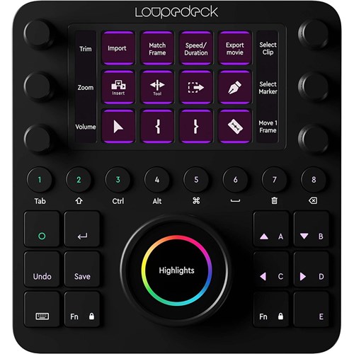 Loupedeck LDD-1903 CT Custom Editing Console for Photo Video Music and Design - Theodist
