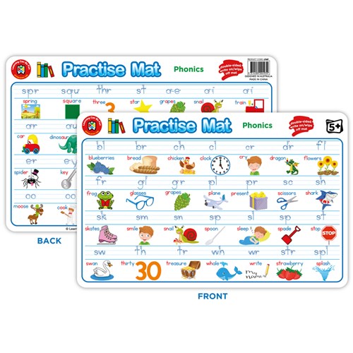Learning Can Be Fun Practice Mat Phonics Placemat - Theodist