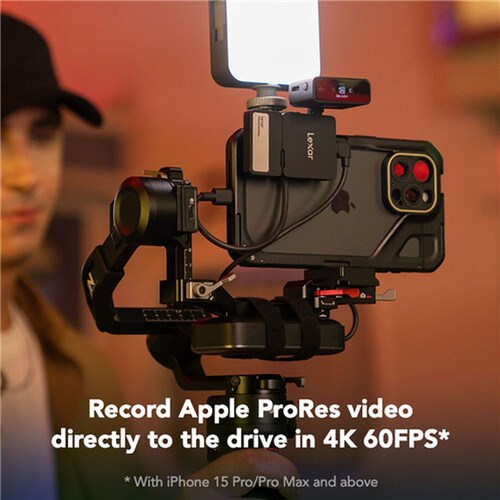 Lexar SL400 Professional Go 1TB Portable SSD Hard Drive External with Hub_9 - Theodist