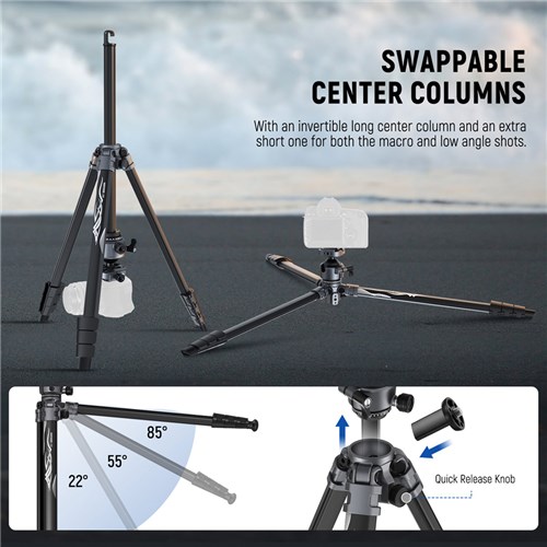 Neewer LT07 Aluminum Tripod with Ball Head_3 - Theodist