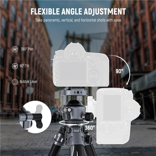Neewer LT07 Aluminum Tripod with Ball Head_6 - Theodist