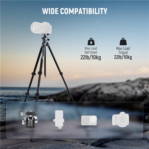 Neewer LT07 Aluminum Tripod with Ball Head_7 - Theodist