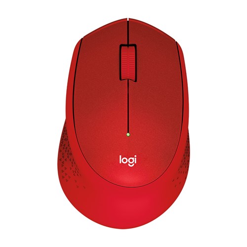 Logitech M331 Silent Plus Wireless Mouse_Red - Theodist