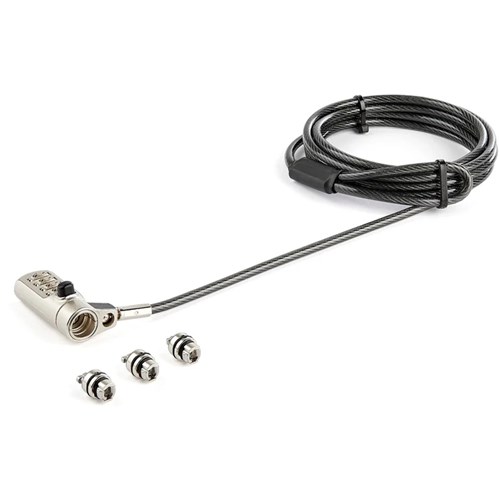 StarTech LTULOCK4D Laptop Cable Lock 4 Digit Combination K-SLOT-NANO-WEDGE 65030882897 - Theodist