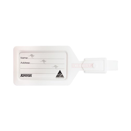 Kevron Luggage Tag, Assorted Colours_White - Theodist