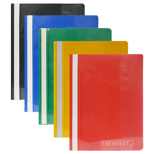 Abba 22310 Business File A4 Clear Cover, Assorted - Theodist