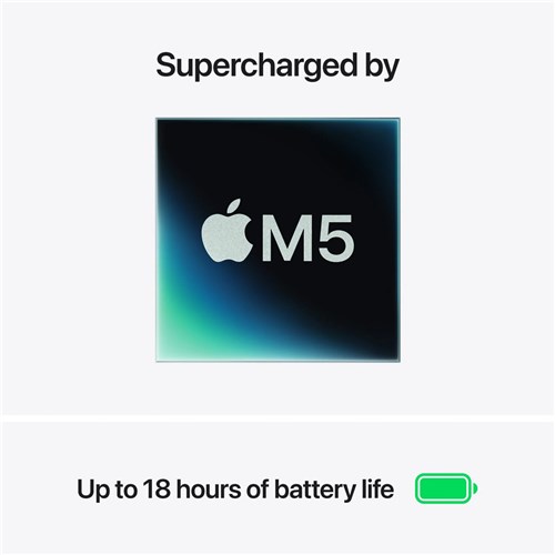Apple MacBook Air 13" Laptop, M5 10CCPU, 8C GPU, 16GB, 512GB, Silver MDH74X/A_2 - Theodist