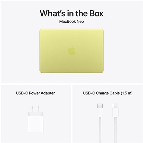 Apple MacBook NEO 13" Laptop, A18 Pro Chip, 6 Core CPU, 5 Core GPU, 8GB, 256GB, Citrus MHFD4X/A_4 - Theodist