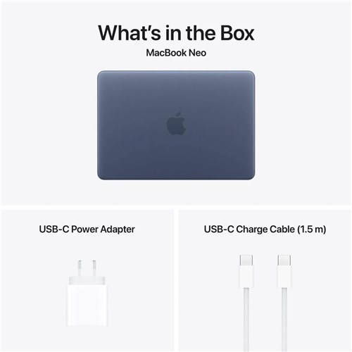 Apple MacBook Neo 13" Laptop A18 Pro Chip, 6 Core CPU, 5 Core GPU, 8GB, 256GB, Indigo, MHFF4X/A_4 - Theodist