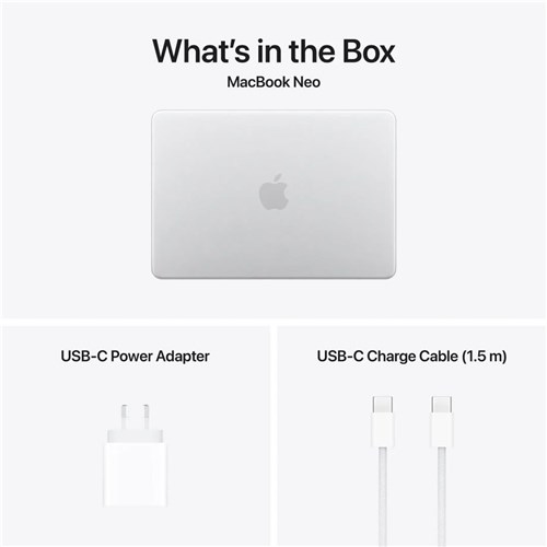Apple MacBook NEO 13" Laptop, A18 Pro Chip, 6 Core CPU, 5 Core GPU, 8GB, 256GB, Silver, MHFA4X/A_2 - Theodist