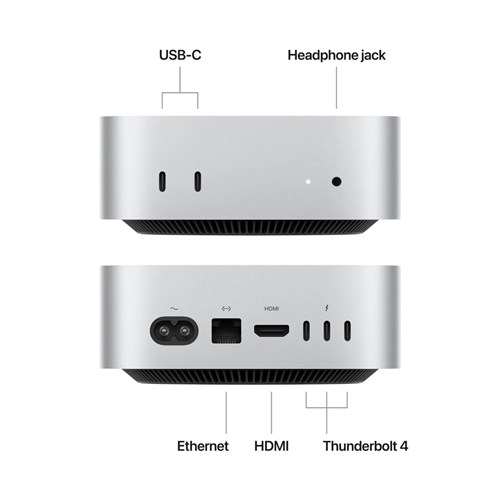 Apple Mac Mini Desktop, M4, 10-Core CPU, 10-Core GPU, 16GB, 512GB, MU9E3X/A_1 - Theodist