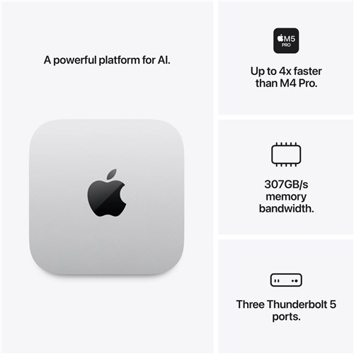 Apple Mac mini M5 Pro, 15-Core CPU, 16-Core GPU, 24GB, 512GB SSD, MHQN4X/A_2 - Theodist