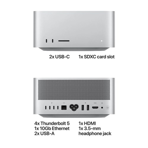 Apple Mac Studio M5 Max, 18-Core CPU, 32-Core GPU, 36GB, 512GB SSD, MHL64X/A_3 - Theodist